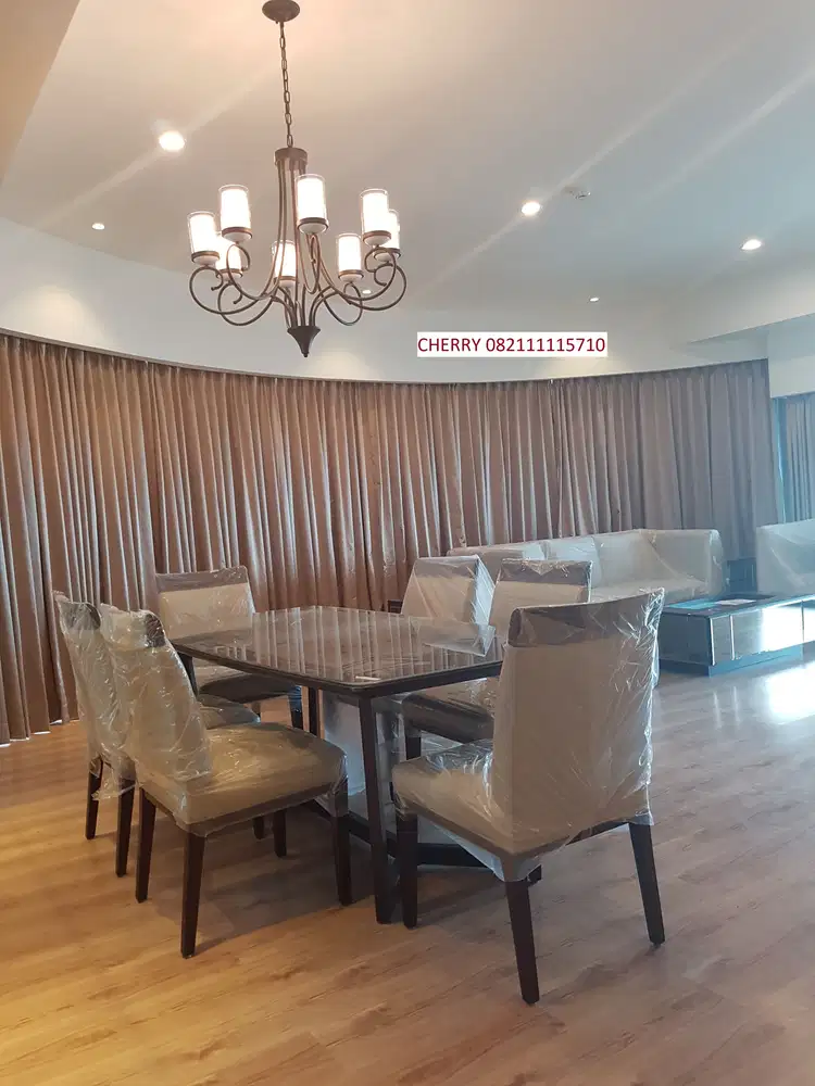 DISEWA New Presidential Tower lantai 50 FULL FURNISHED (3kamar) St Moritz Puri
