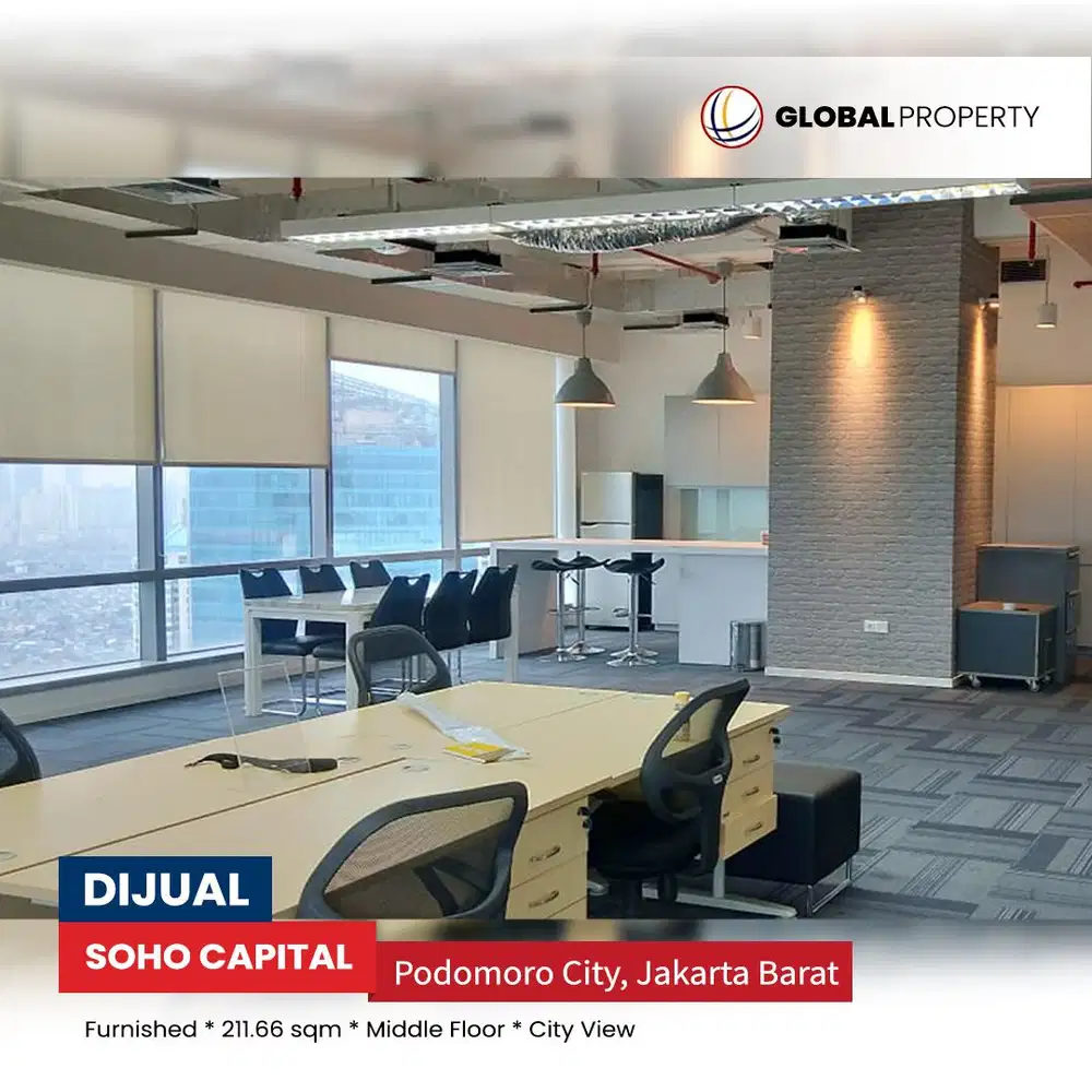 Jual Ruang Kantor SOHO Capital Office Tower Central Park Middle Zone