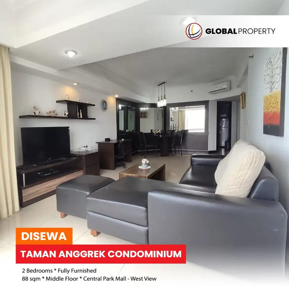 Good Condition Fully Furnish 2 Bedroom Taman Anggrek Condominium