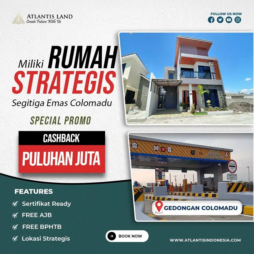 [1 UNIT TERAKHIR] RUMAH DI SOLO COLOMADU RUMAH JOKOWI