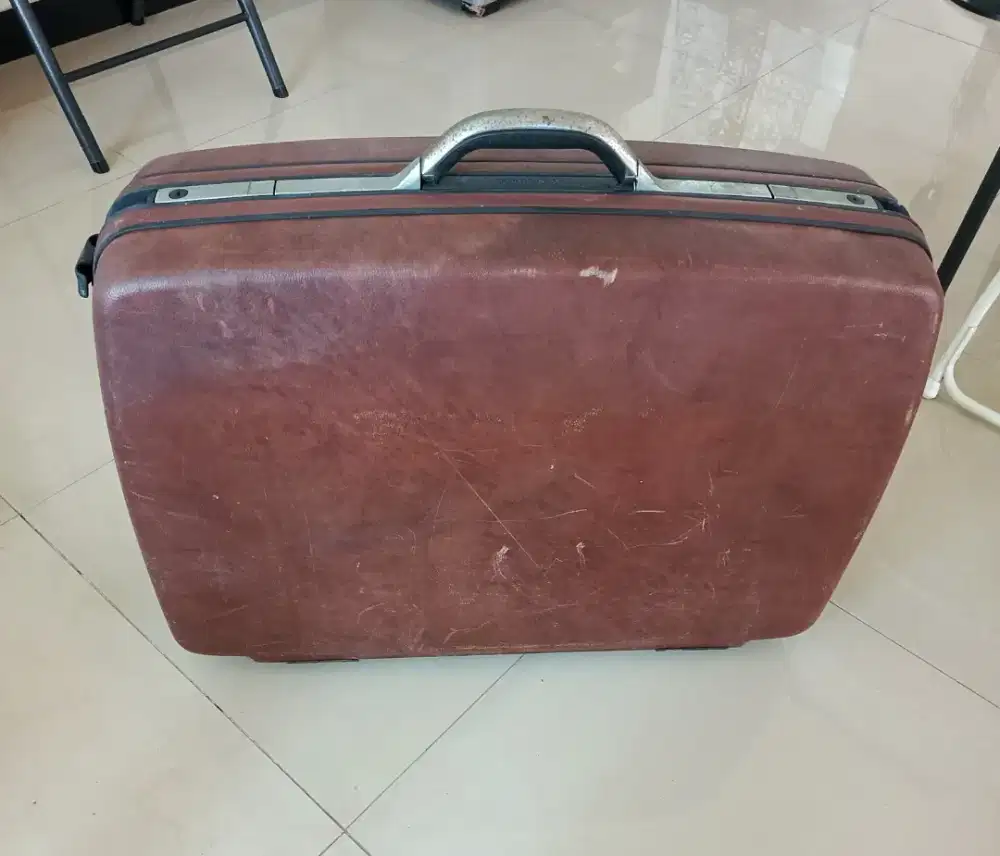 Koper Vintage Samsonite Leather Besar
