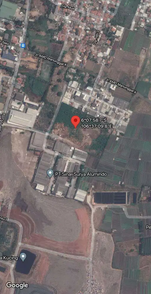 Dijual Kavling Gudang Atau Pabrik - Rawa Kucing, Tangerang