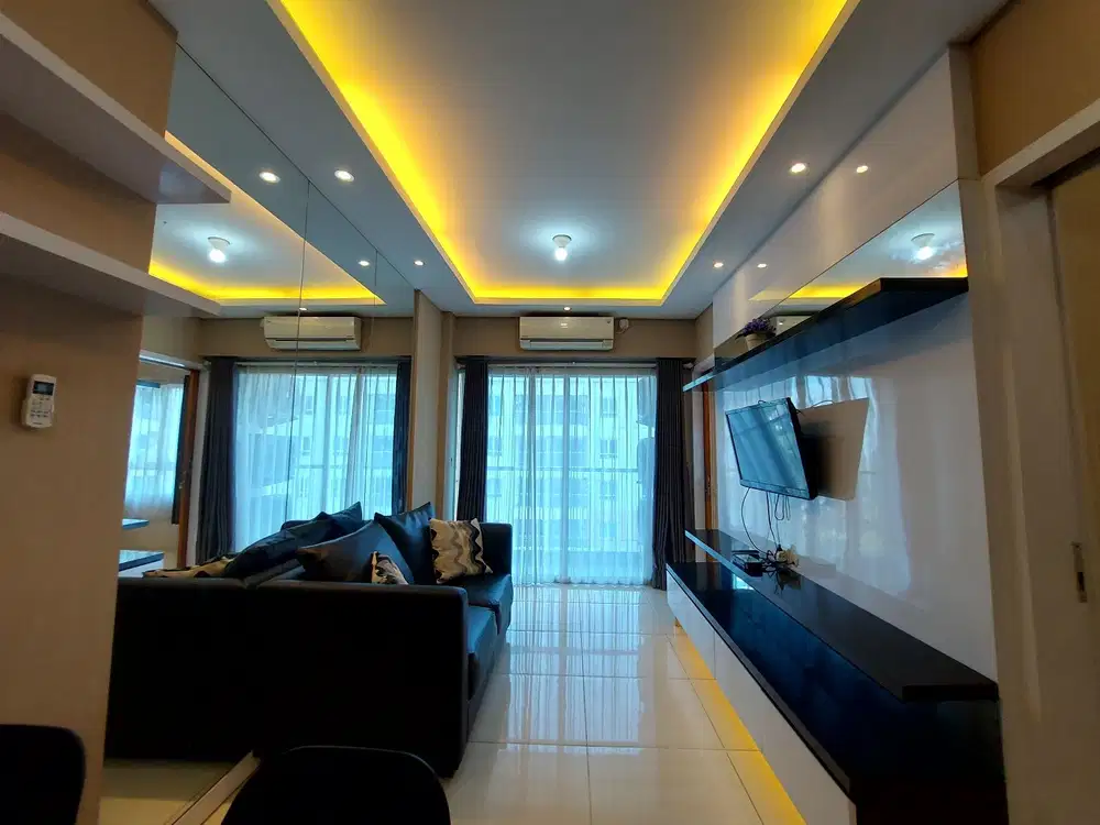 Sewa 2 Kamar Tidur Furnish Apartemen Puncak Bukit Golf Surabaya