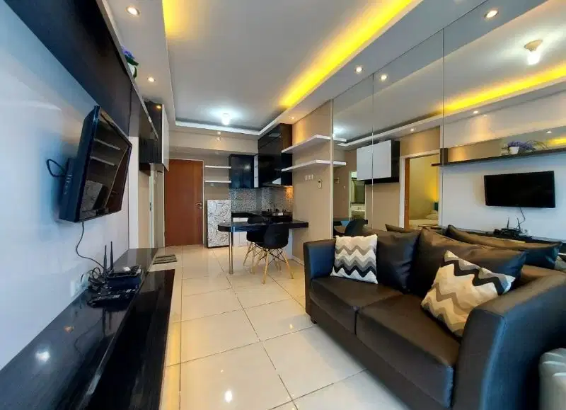 Sewa bulanan/tahunan 2BR apartemen puncak bukit golf surabaya.