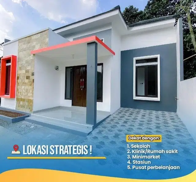 2 Juta All In Rumah Dekat Jalan Raya dan Stasiun Citayam Free Biaya