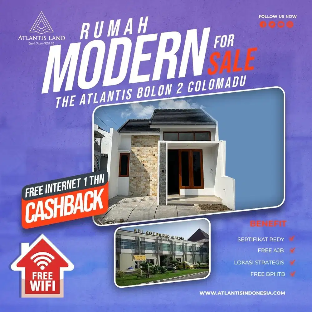 RUMAH 1 LANTAI DI BOLON COLOMADU SOLO DEKAT BANDARA