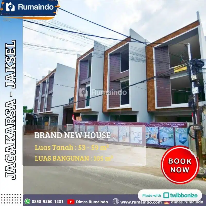 RUKO 3 LANTAI + ROOFTOP DI JAGAKARSA, JAKSEL — SIAP UNTUK USAHA!