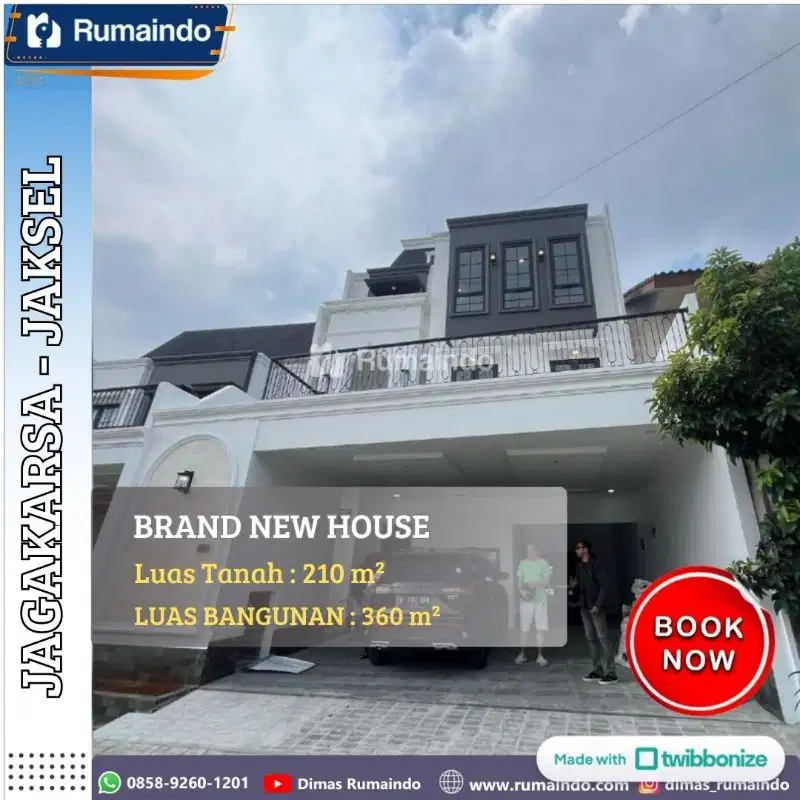 Dijual Rumah Mewah American Classic Modern – Private PoolJagakarsa,