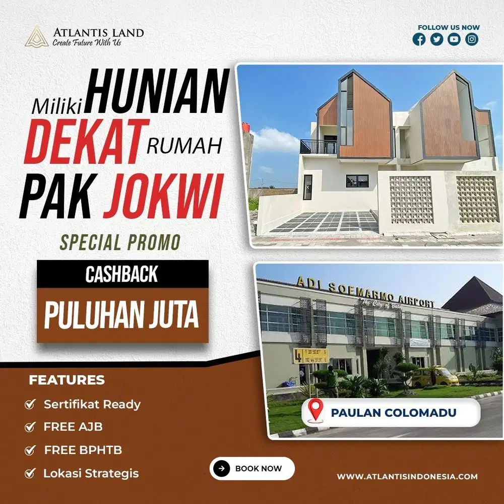 [3 UNIT TERAKHIR] RUMAH DI COLOMADU DEKAT HOTEL AYOM JAVA VILLAGE