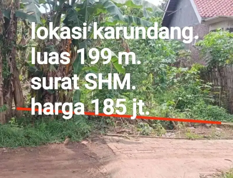 tanah di karundang kota serang banten.