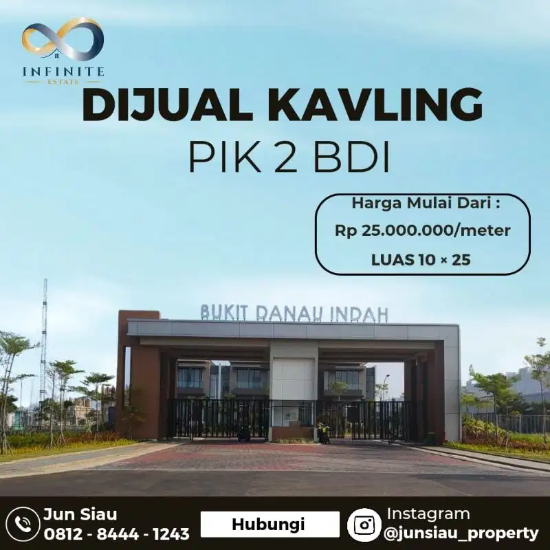 Dijual Kavling Bukit Danau Indah PIK2 Tidak Wajib Bangun