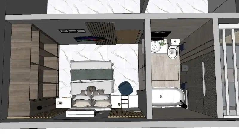 dijual cepat rumah full furnished minimalis modern dlm komplek