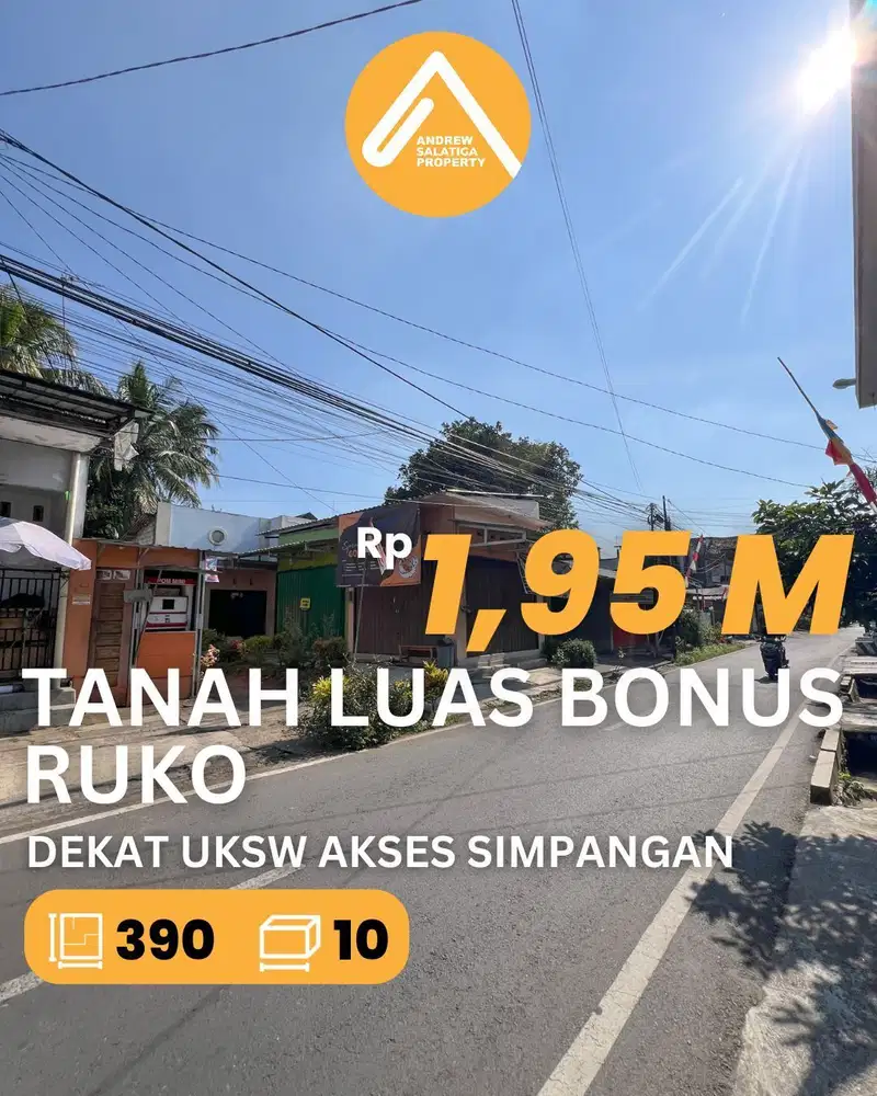 Jual Tanah Salatiga Dekat UKSW Bonus Rumah dan Toko Harga BU