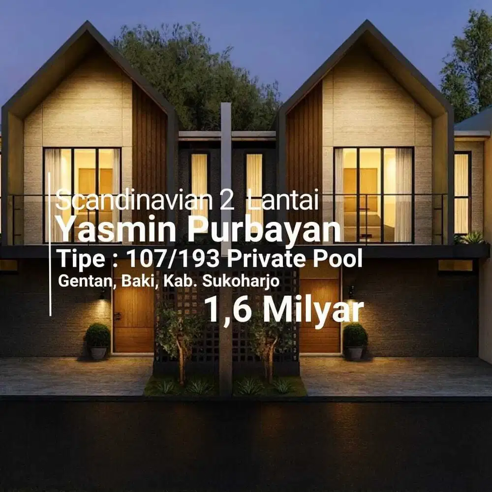 Yasmin Purbayan, Gentan. Model Scandinavian dengan Private Pool