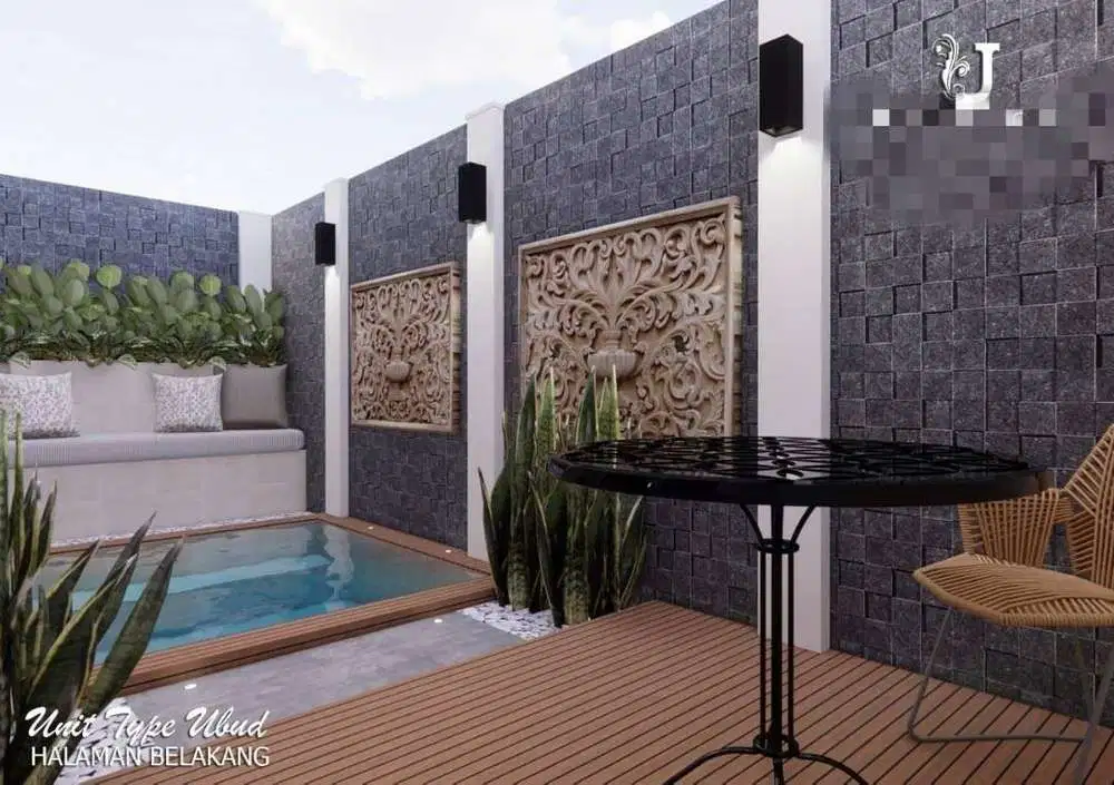 305 Cluster Mewah 3 Lt Konsep Bali Modern di Jl. Utama Bangka, Jakarta