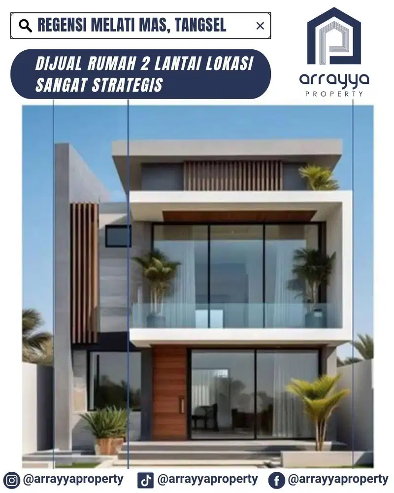 RUMAH BARU MURAH 2 LANTAI DI REGENSI MELATI MAS .DM58.