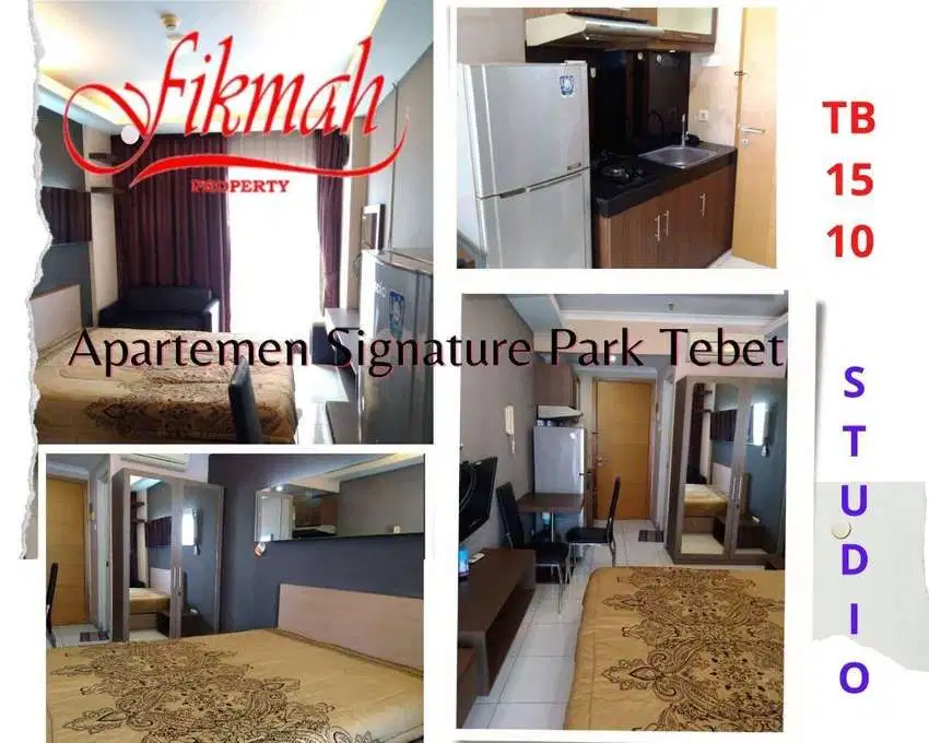 Di sewakan Murah Studio Apartemen Signature Park Tebet.
