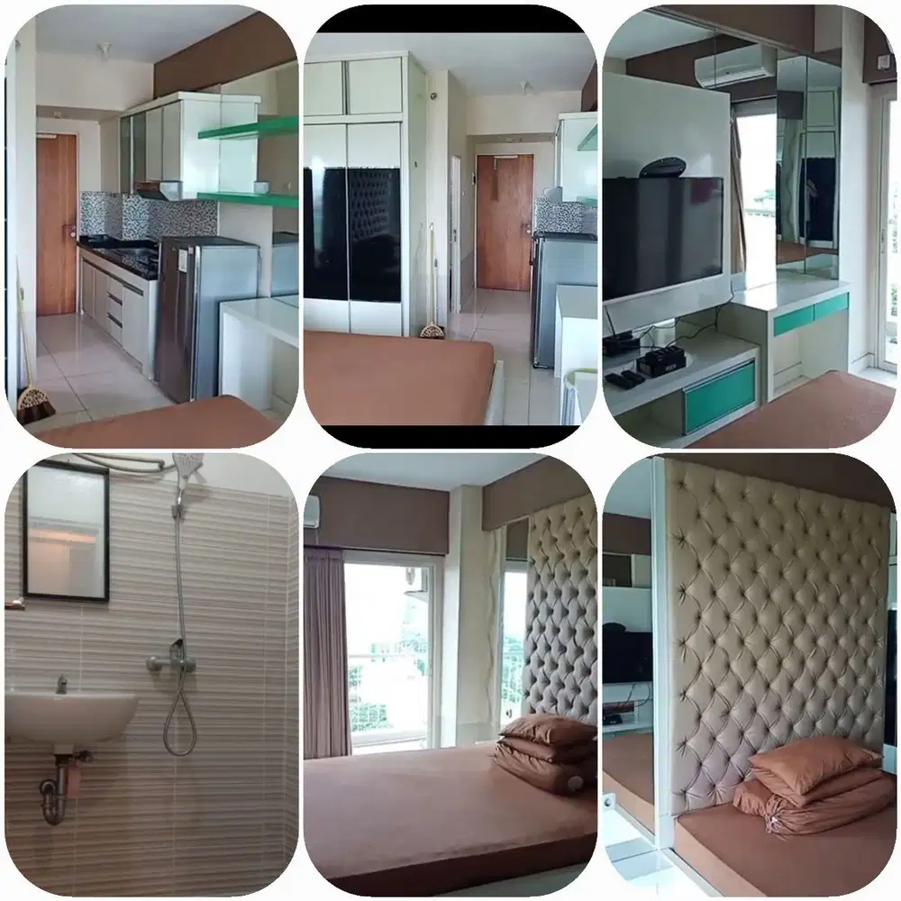 Menyewakan Studio Furnished, Apartemen Puncak Bukit Golf Surabaya.