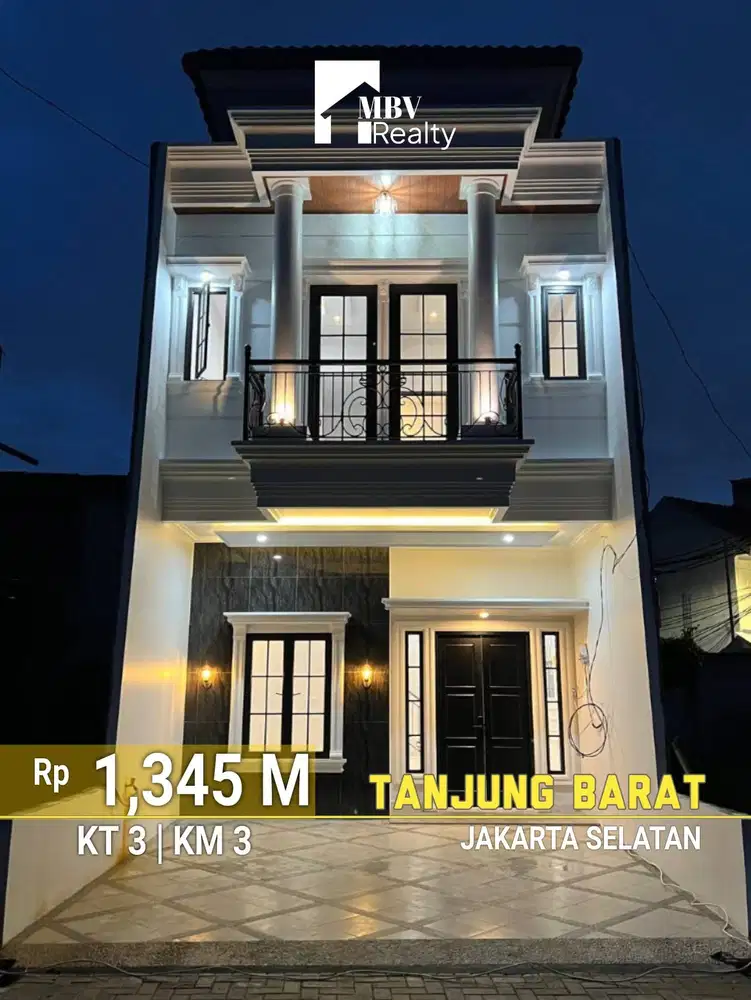 MBV308 Rumah Baru 2 Lt Dalam Cluster di Tanjung Barat, Jakarta Selatan
