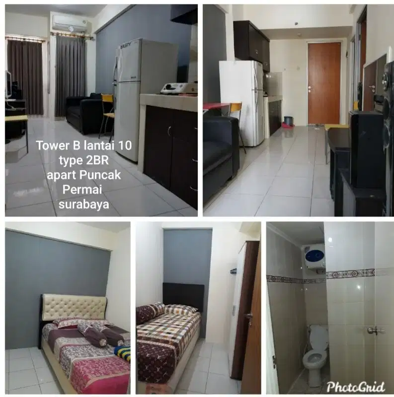 Disewakan 2BR furnis apartemen puncak permai surabaya