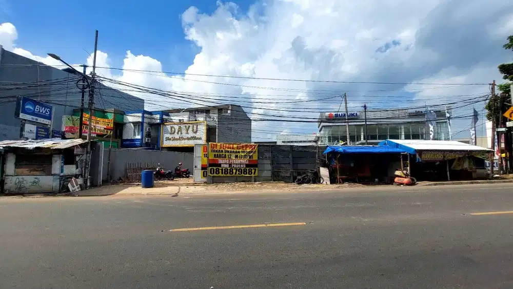 DIJUAL  TANAH KOMERSIL MURAH DEPAN SAMSAT CIPUTAT