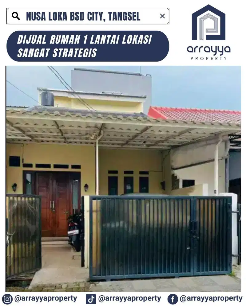 RUMAH STANDAR 1 LANTAI NUSA LOKA BSD .DMB12.