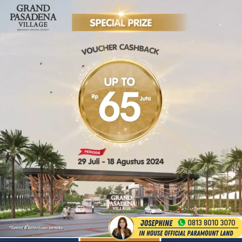 Dijual Rumah Pasadena Village Gading Serpong Baru