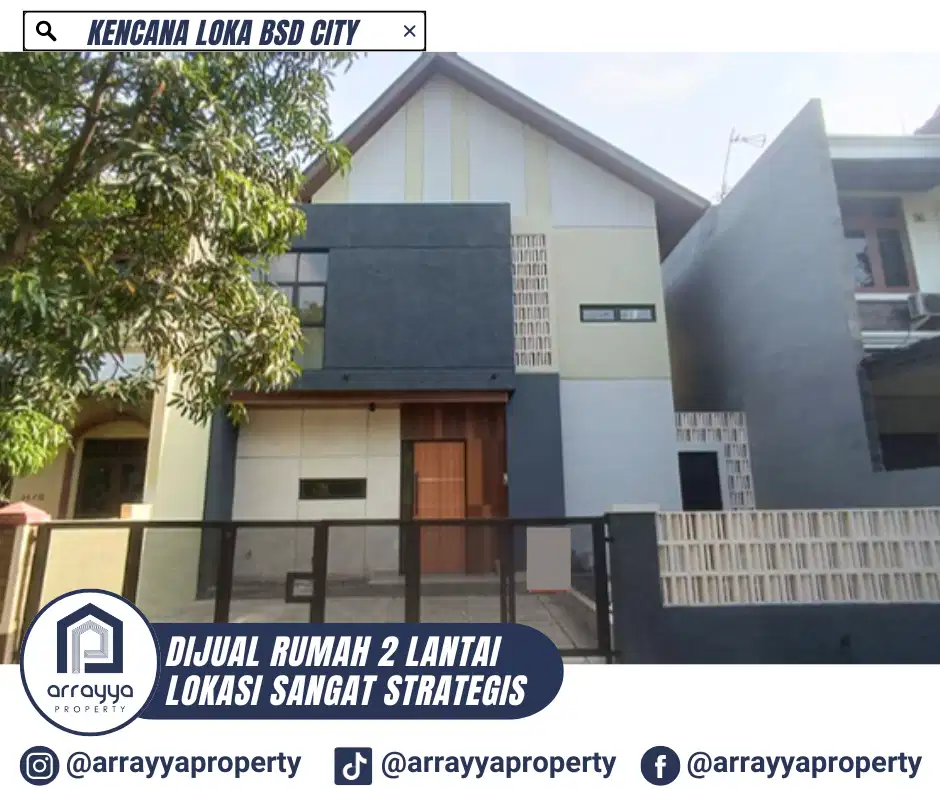 DIJUAL RUMAH JAPANESE MINIMALIS DI KENCANA LOKA BSD 'MRB52