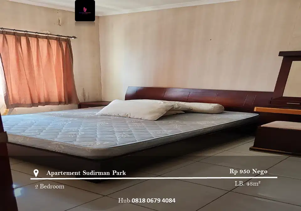 Dijual Apartement Sudirman Park 2BR Low Floor Full Furnished