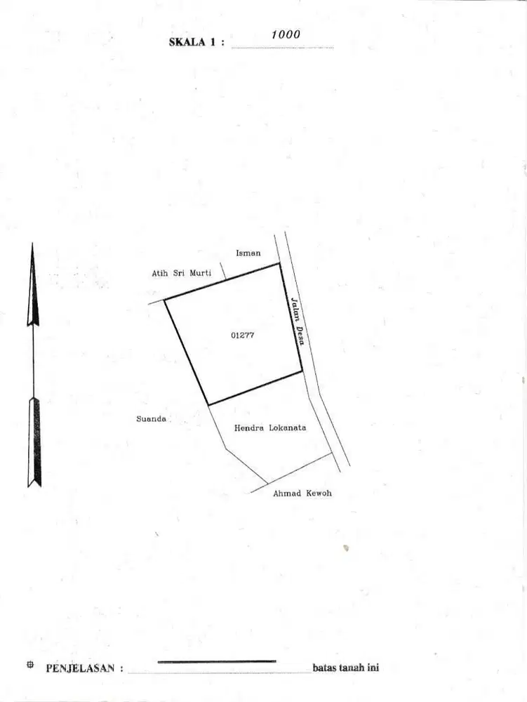Tanah lokasi strategis di Bantar Panjang, Tigaraksa, Tangerang