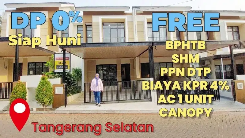 SIAP HUNI, Rumah di TANGSEL Tanpa DP , angsuran 5 Jutaan