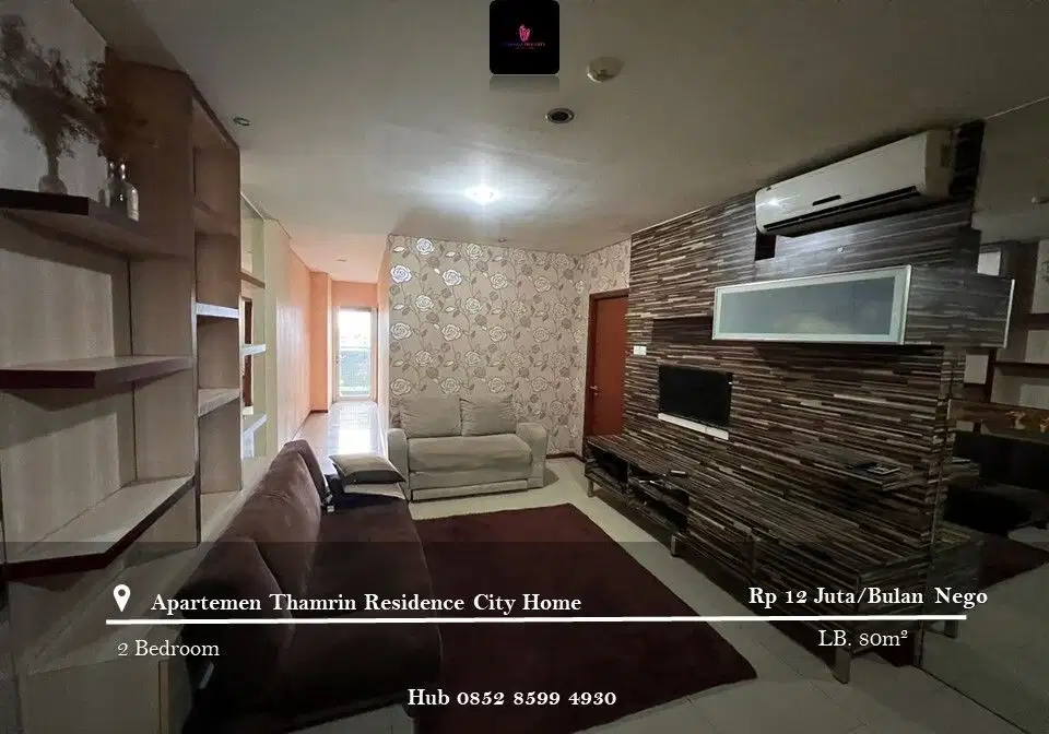 Disewakan Apartement Thamrin Residence City Home 2BR Low Floor FF