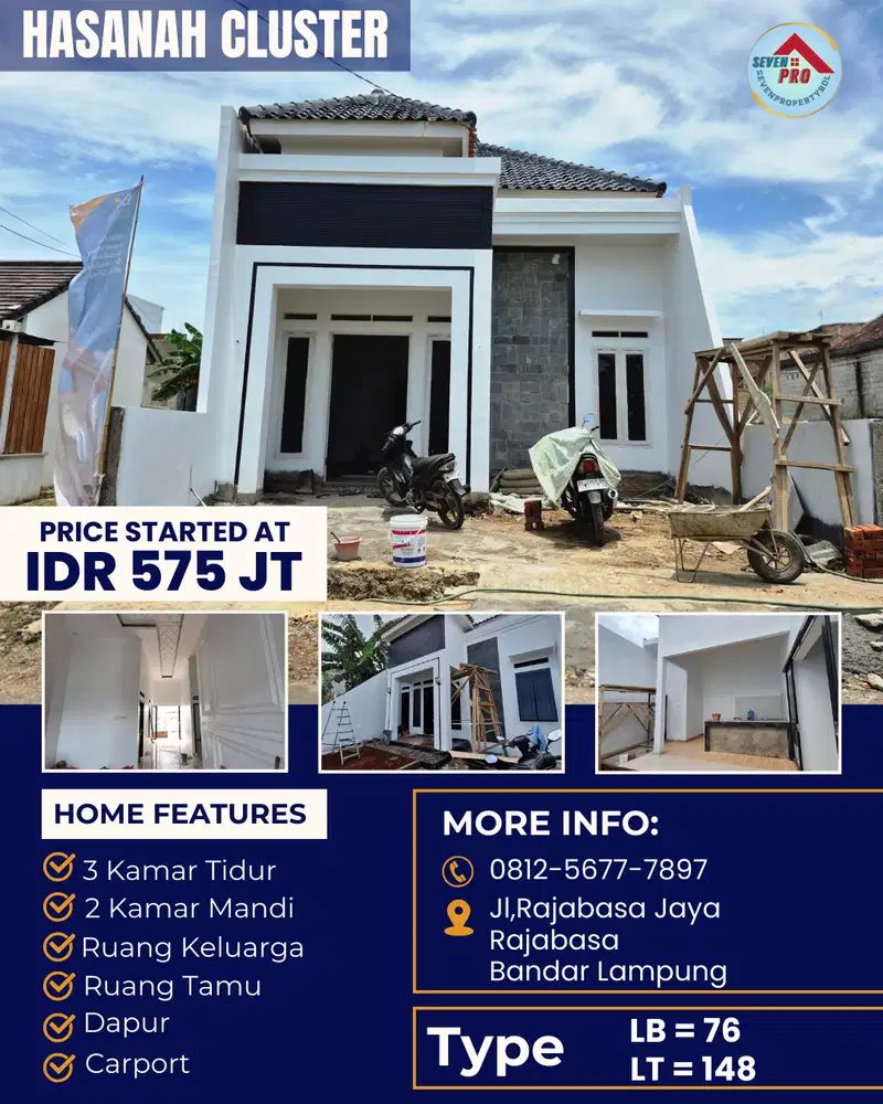 RUMAH MURAH TANAH LUAS DEKAT UNILA DAN POLINELA