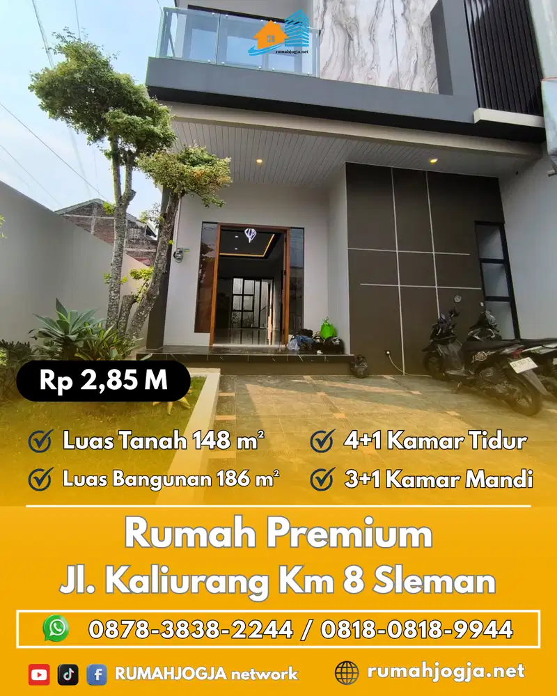 Rumah 2 Lantai Mewah Premium dekat UGM Yogyakarta