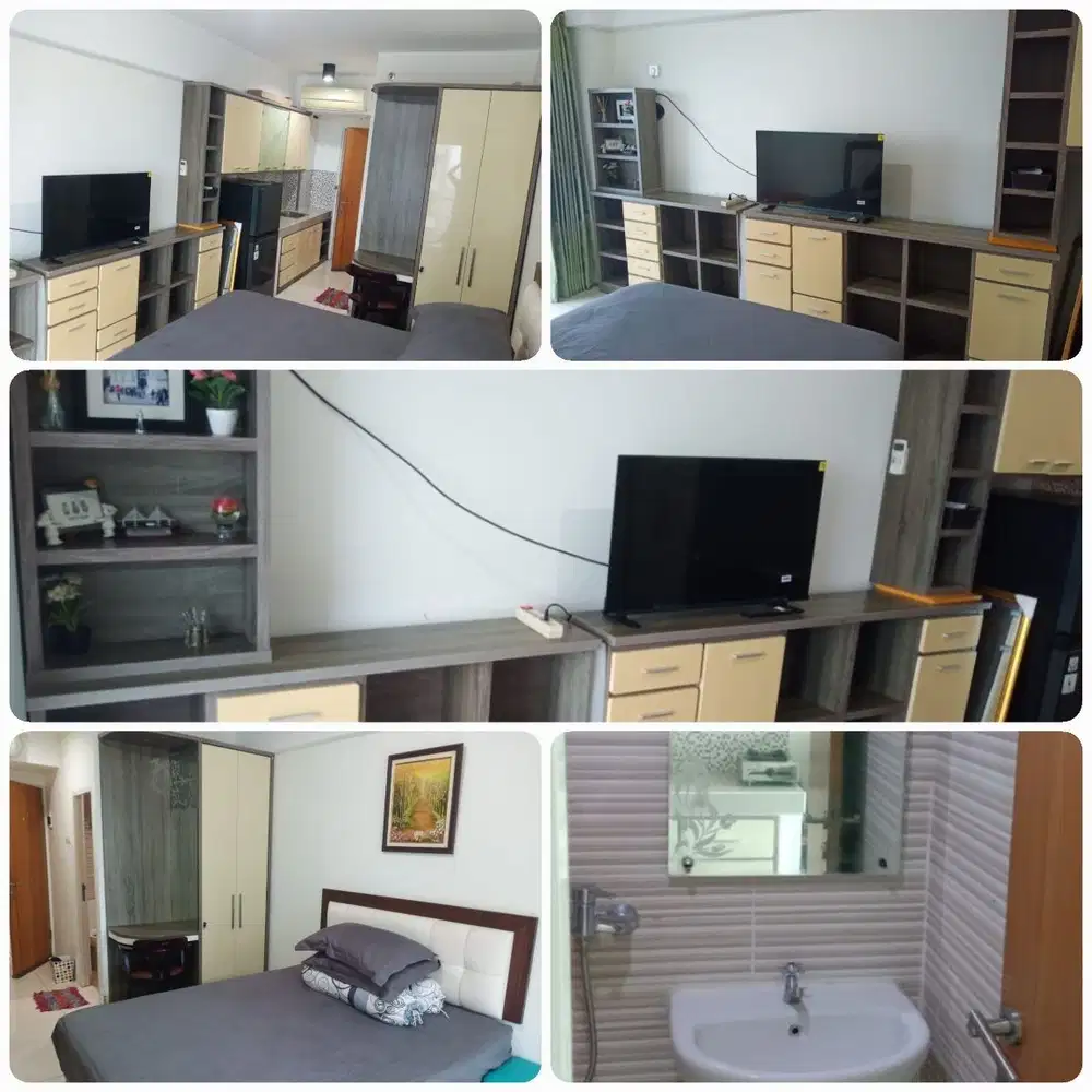 Menyewakan Studio furnish, Apartemen Puncak Bukit Golf Surabaya.