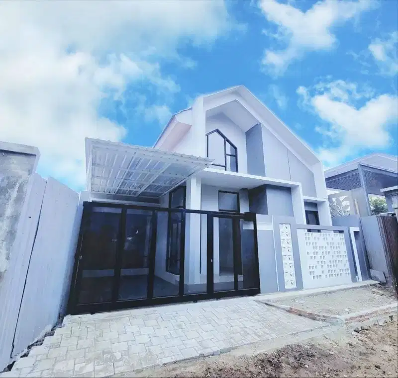 rumah cantik modern minimalis di perumahan cluster solo
