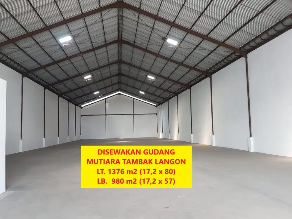Gudang Kawasan Margomulyo di Komplek Pergudangan Mutiara Tambak Langon