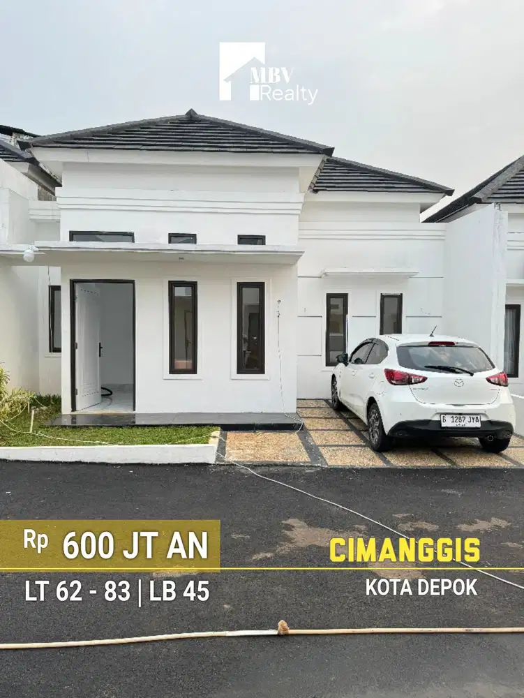 MBV309 Cluster Baru 1 Lt Ready Stock dan Strategis di Cimanggis, Depok