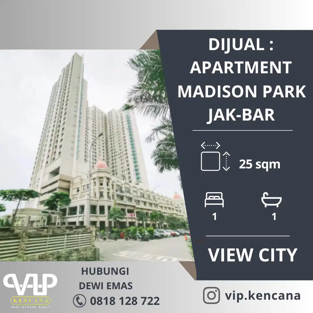 DIJUAL: Apartment Madison Park, Jakarta Barat