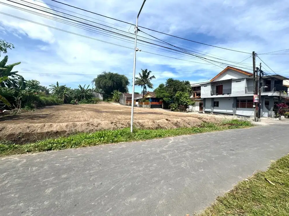 Tanah Murah Jogja Utara, Tepi Jalan Cocok Bangun Hunian