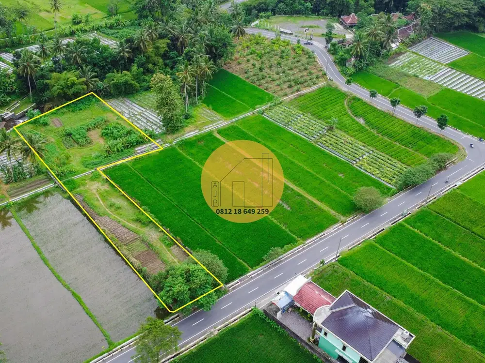 JUAL TANAH PINGGIR SUNGAI JAKAL KM 12,5 VIEW GUNUNG JALAN 2 MOBIL