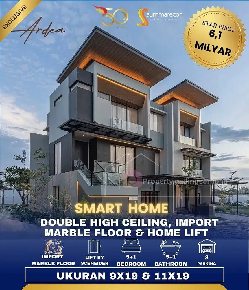 CLUSTER ARDE HERON LUXURY HOME BY SUMMARECON MULAI 6MAN!