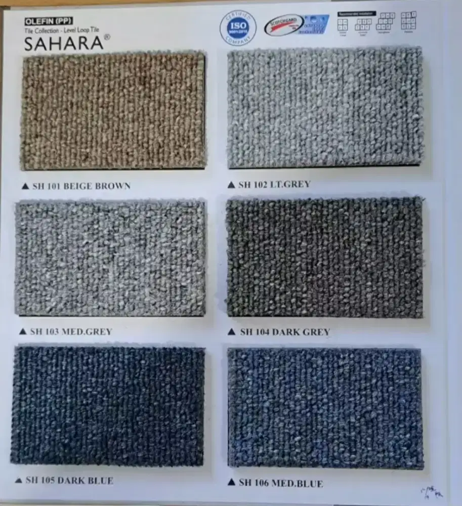 Karpet tile SAHARA size 50x50