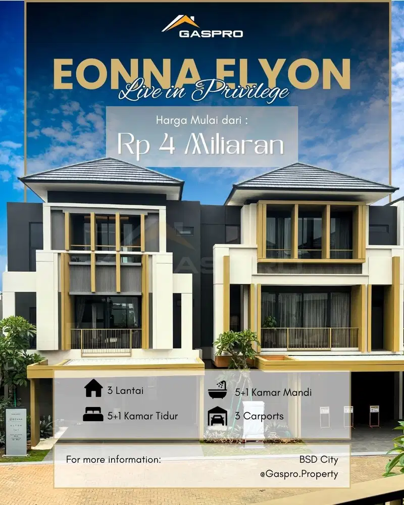 ELYON EONNA L8 L9 L10 MULAI 4man 3lantai free dp kpr 10% limited!