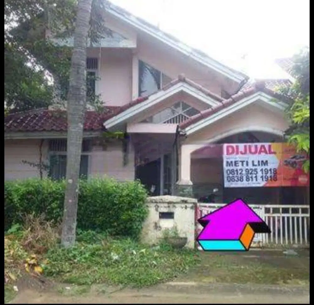 Rumah LamaTaman Bromo Karawaci hitung tanah, 1/2 tusuk sate
