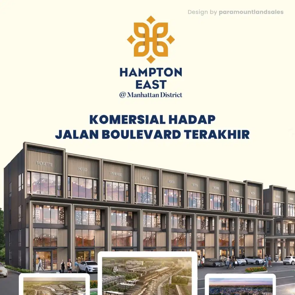 Hampton East Studio Loft Hadap Jalan Boulevard Utama Gading Serpong