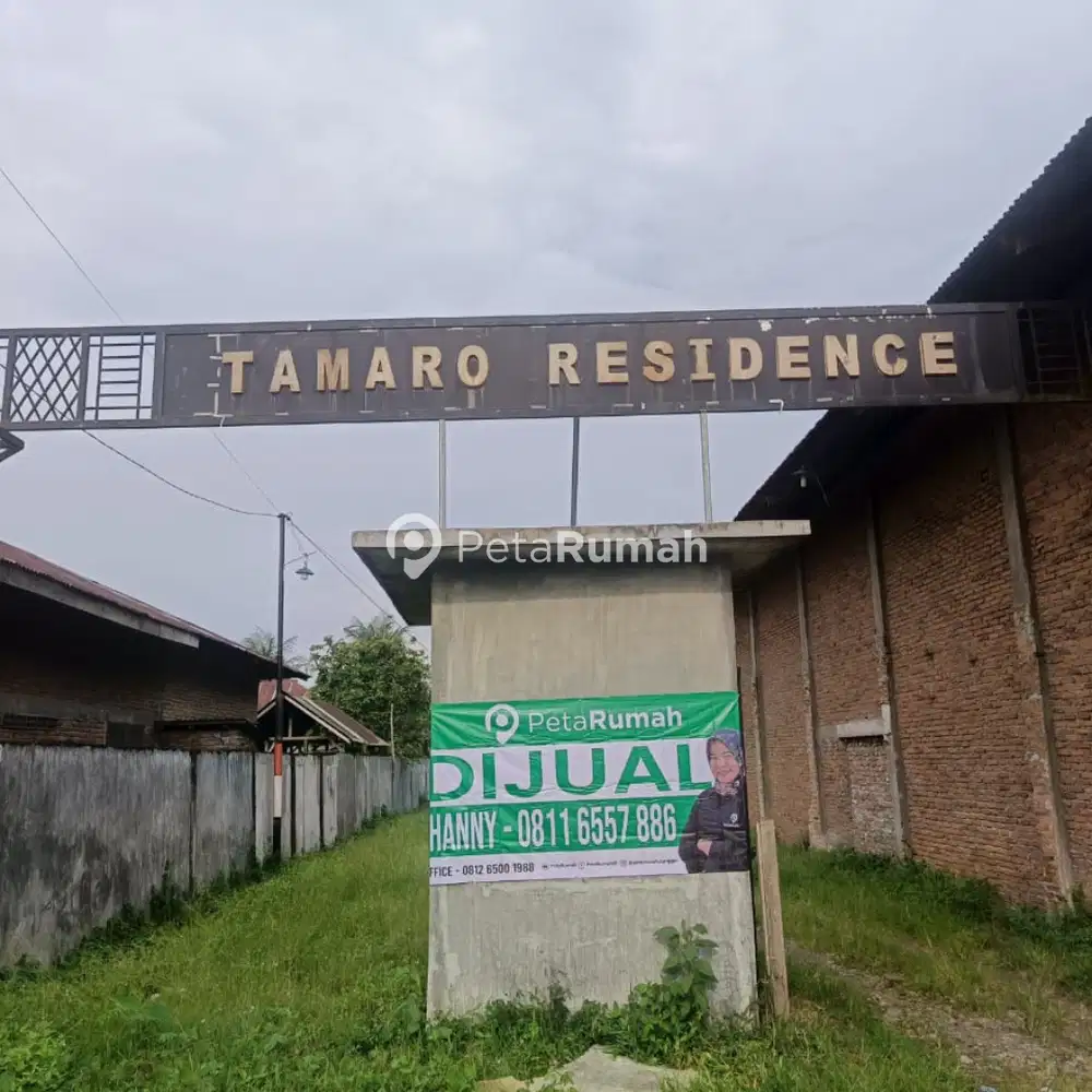 DIJUAL TANAH JALAN SAMANHUDI PERUMAHAN TAMARO RESIDENCE