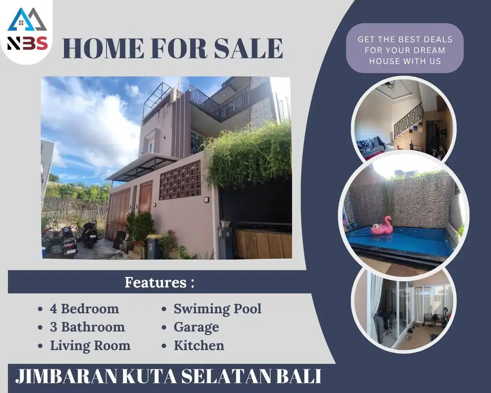 DIJUAL RUMAH 2 LANTAI MINIMALIS & SEMI VILLA UNGGASAN KUTA SELATAN