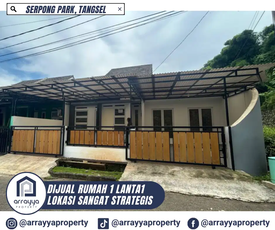 RUMAH HOOK LOKASI DI CLUSTER SERPONG PARK .MR31.