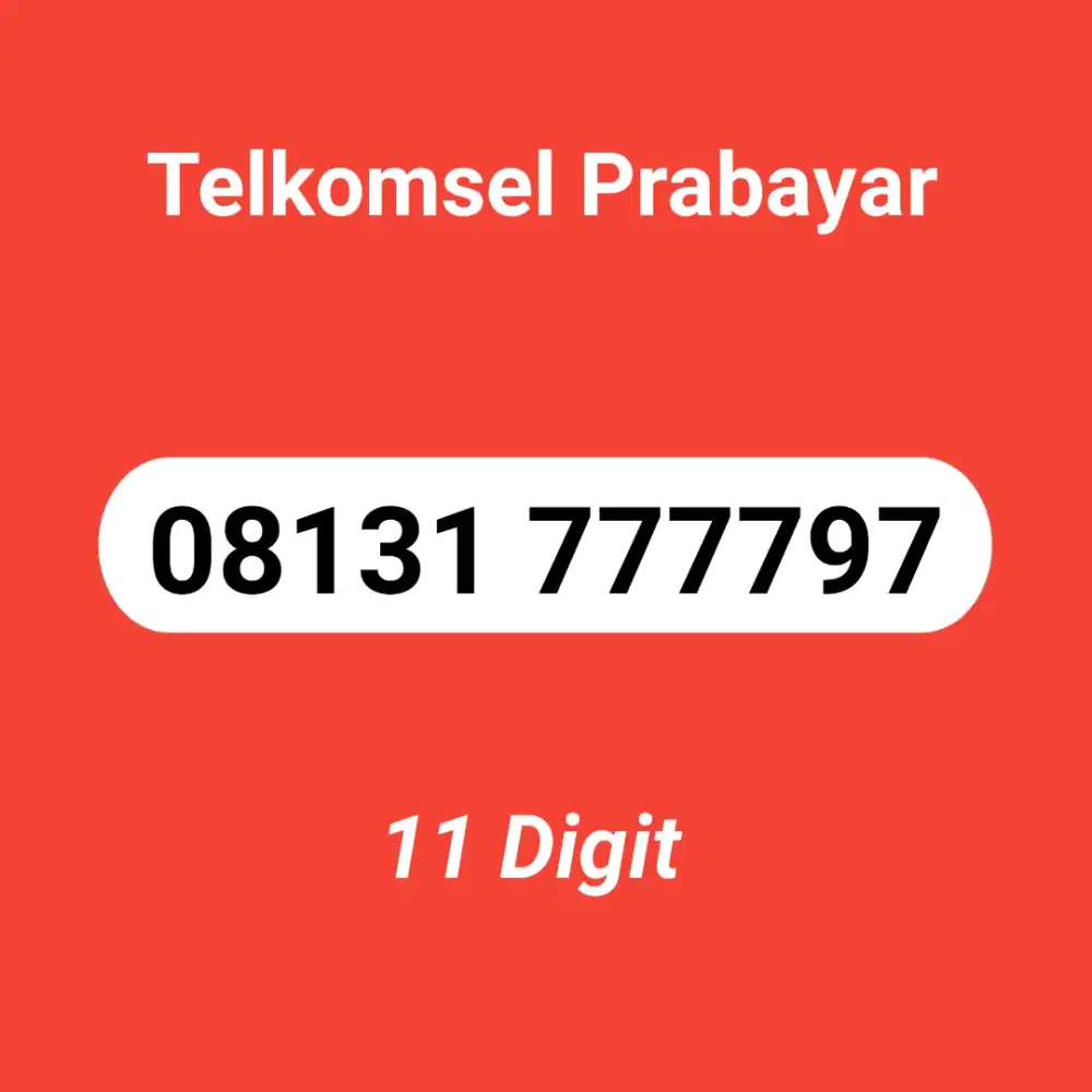 Nomor Cantik Telkomsel 11 Digit